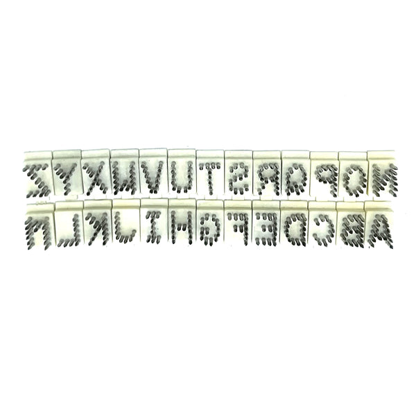 TATTOO ALPHABET SET A-Z (3/8") NYLON BASE