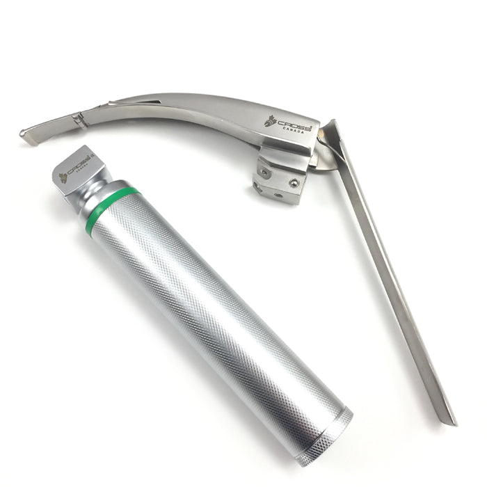 FIBER OPTIC MCCOY LARYNGOSCOPE SET WITH FLEX TIP BLADE