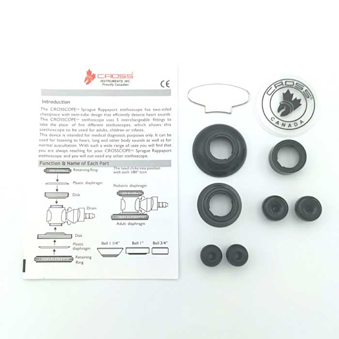 CROSS CANADA CROSSCOPE 205 - CLINICIAN SPRAGUE RAPPAPORT SERIES STETHOSCOPE - HUNTER GREEN