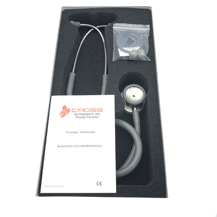 CROSS CANADA CROSSCOPE® 200 CLINICIAN CLASSIC SERIES II STETHOSCOPE – GRAY