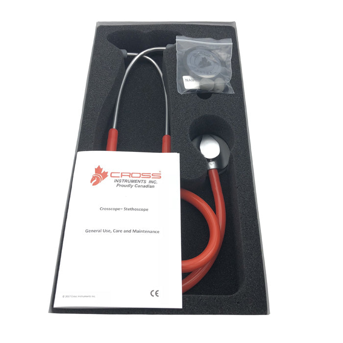 CROSS CANADA CROSSCOPE 202 - CLINICIAN CLASSIC MASTER SERIES II STETHOSCOPE - ORANGE