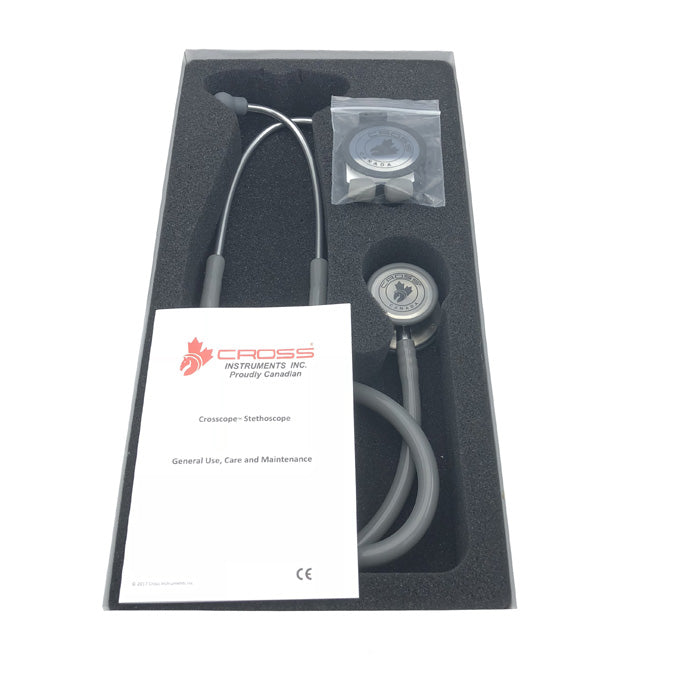 CROSS CANADA CROSSCOPE® 201 CLINICIAN CLASSIC SERIES III STETHOSCOPE - GRAY