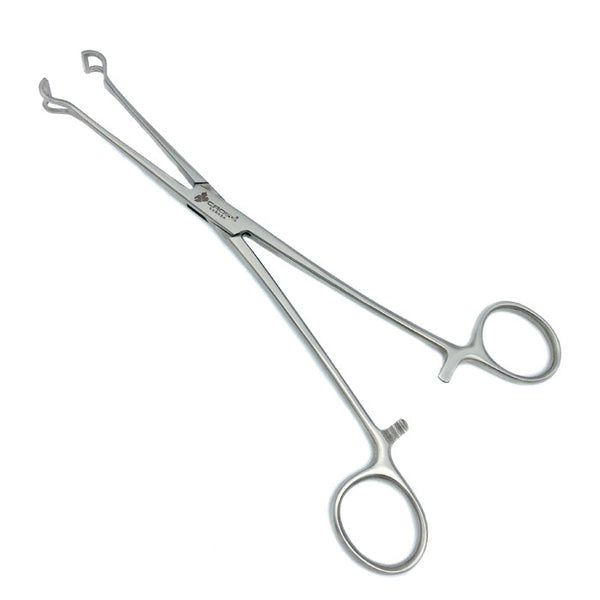 Babcock Tissue Forceps, 8" (20.5cm), Horizontally Serrated, Straight, Atraumatic, Fenestrated