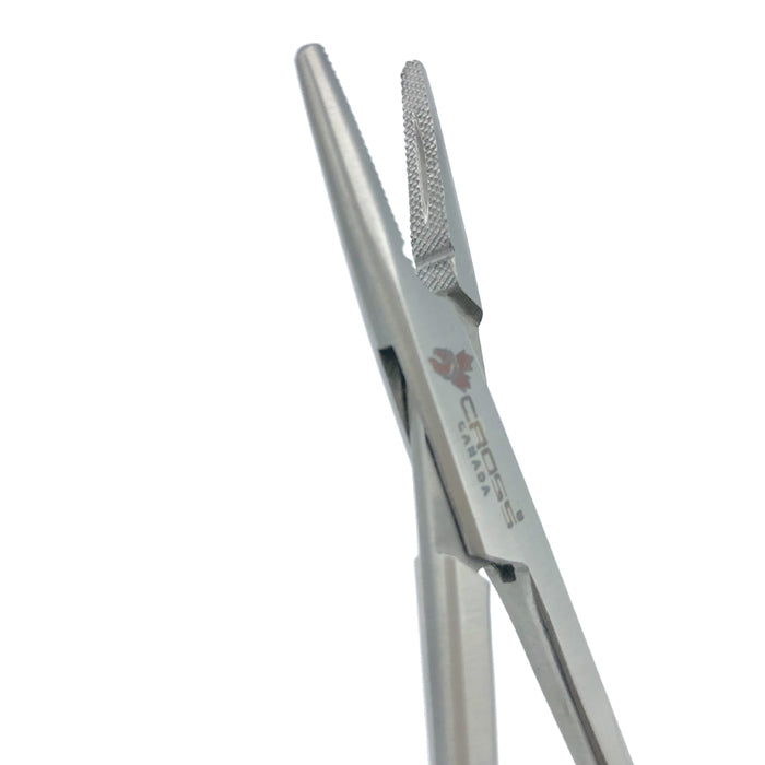 Crile-wood Needle Holder, 6" (15cm), Cross-Serrated with Groove