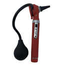 FIBER OPTIC LED POCKET OTOSCOPE DIAGNOSTIC SET - RED