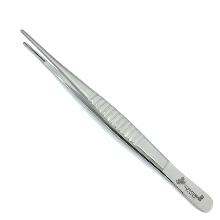 DeBakey Atraumatic Tissue Forceps, 6.25" (16cm), Straight, 1X2 Rows of Nontraumatic Fine Teeth