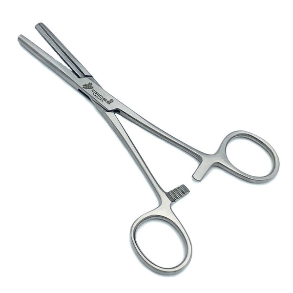 Ferguson (Fergusson) Angiotribe Forceps, 6” (15cm), Straight, Serrated with Longitudinal Groove