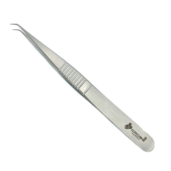 Jewellers Style Splinter Forceps, 4.5" (11cm), Fine Tip, 45⁰ Angle