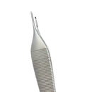 Micro Adson Tissue Forceps, 4.75" (12cm), Straight, 1x2 Teeth, Ultra Fine Tip, Smooth Jaws