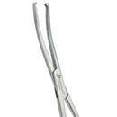 Rochester-Oschner (Kocher) Forceps, 7.75” (20cm), Curved, Serrated, 1x2 Teeth