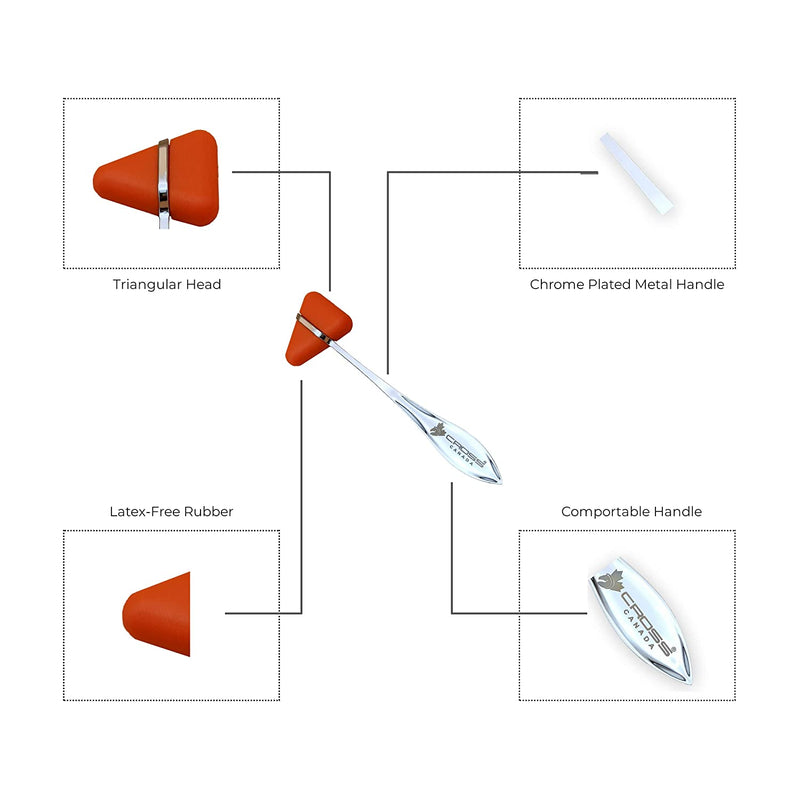 Cross Canada Taylor Neurological Percussion Reflex Hammer - Tangerine