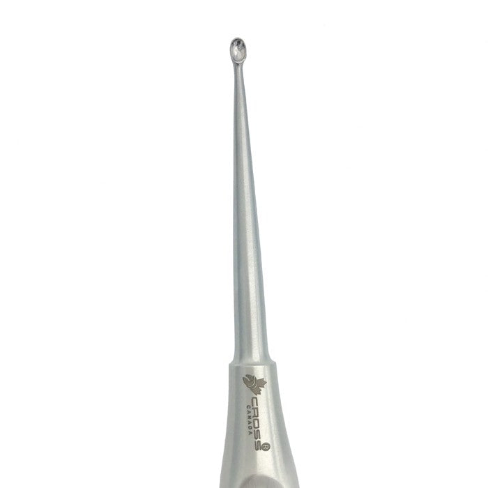 VOLKMAN BONE CURETTE, 6.75" (17CM), 7.4MM OVAL TIP