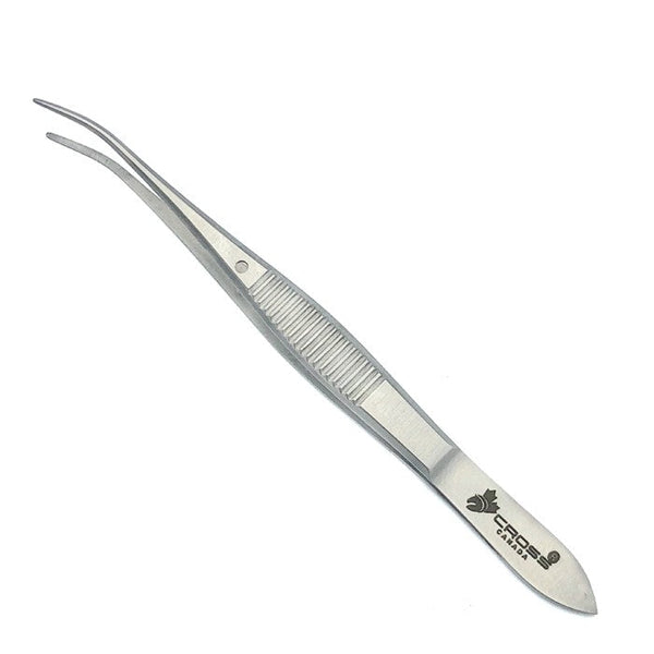 GRAEFFE FORCEPS - 4" (10CM) - CURVED (SERRATED)