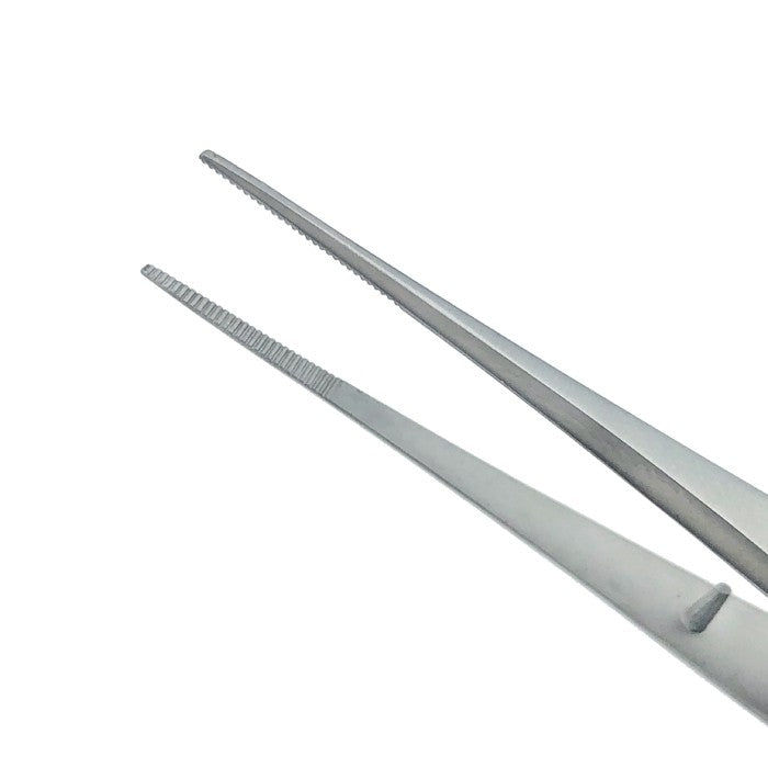 GRAEFE FORCEPS - 4" (10CM) - STRAIGHT (SERRATED)